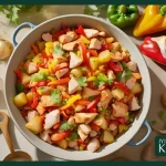 مرغ چیلی و سیب زمینی با اسپایس چیلی ایکادین