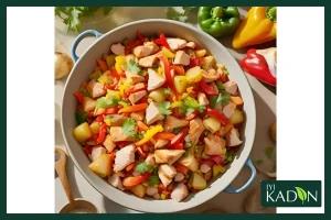 مرغ چیلی و سیب زمینی با اسپایس چیلی ایکادین