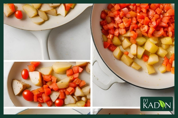 دستور پخت مرغ چیلی و سیب زمینی